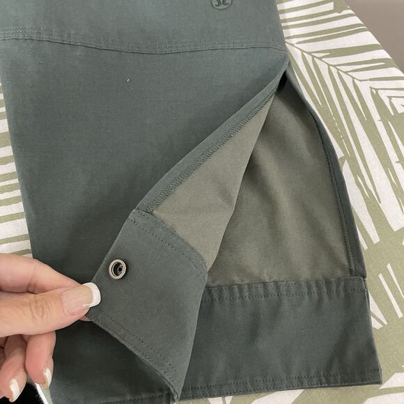 Lululemon Glyde 2-in-1 Adaptable Jacket Women’s XL Dark Forest Green Pockets NEW - Picture 5 of 9